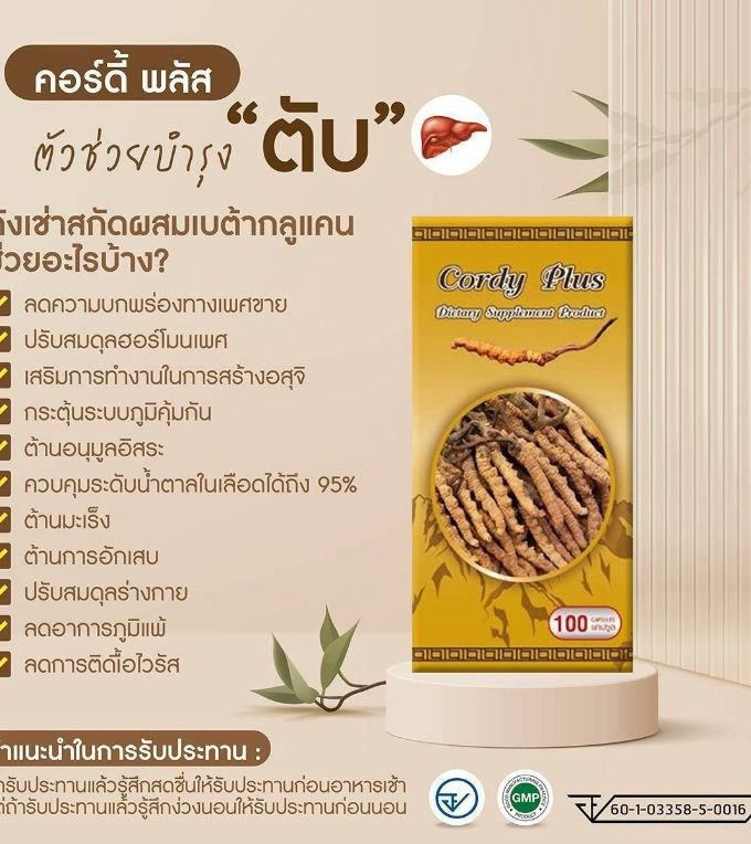 STARTER ถังเช่าสกัดผสมเบต้ากลูแคน 100แคปซูลจำนวน1กล่อง